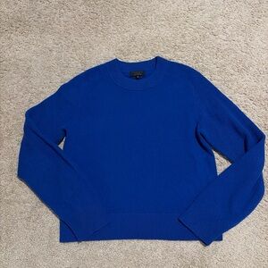 Womens Rag & Bone Blue 100% Cashmere Pullover Sweater Size Medium